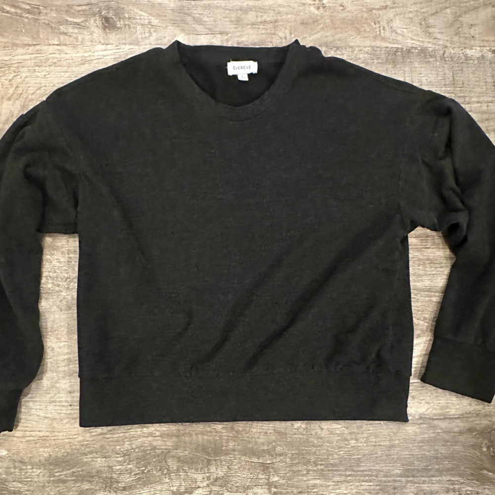 Evereve Charcoal Knit Top